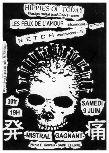 09/06/2001 - Les Feux de L'Amour + Hippies Of Today + Retch @ St-Etienne (Le Mistral)