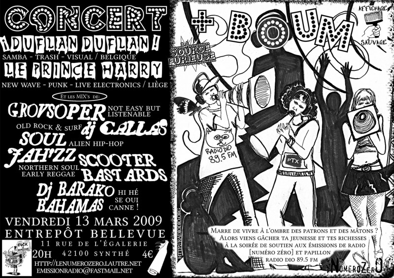 13/03/2009 - Duflanflan + Le Prince Harry + DJs @ St-Etienne (Entrepôt Bellevue)