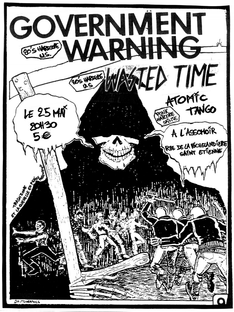 25/05/2009 - Government Warning + Wasted Time + Atomic Tango @ St-Etienne (L'Assommoir)