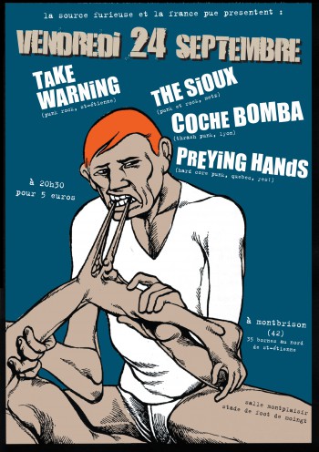 24/09/2010 - Take Warning + The Sioux + Coche Bomba + Preying Hands @ Moingt